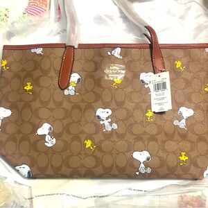 Coach Snoopy Tote Purse